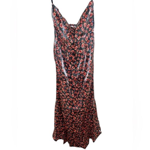 Rumer The Label x Revolve Soraya Halter Neck Ruched Front Shimmer Maxi Dress - Picture 3 of 11